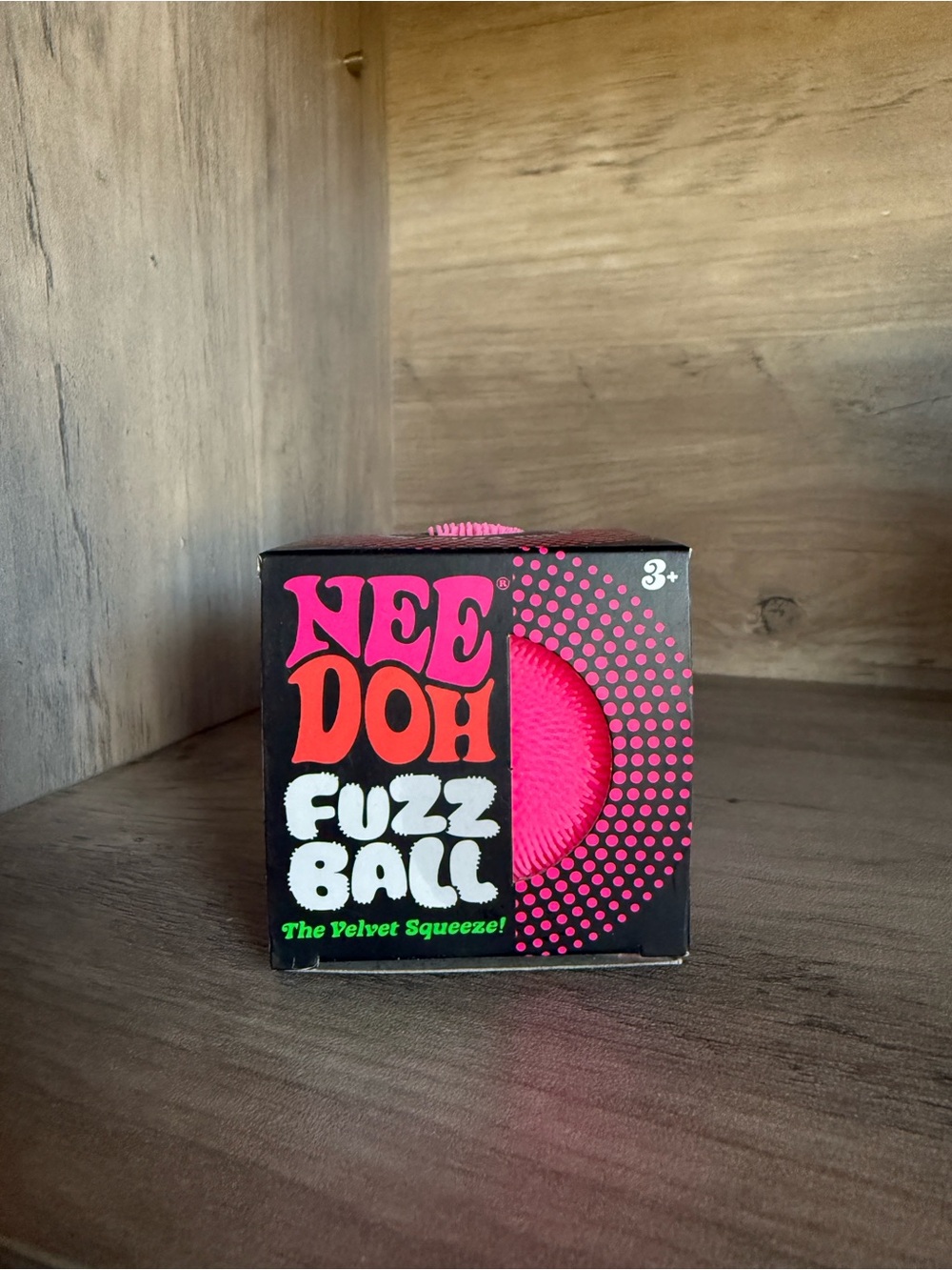 VIRAL NEW SEALED Schylling NeeDoh Authentic Velvet Squeeze Fuzz Ball in Pink 🩷